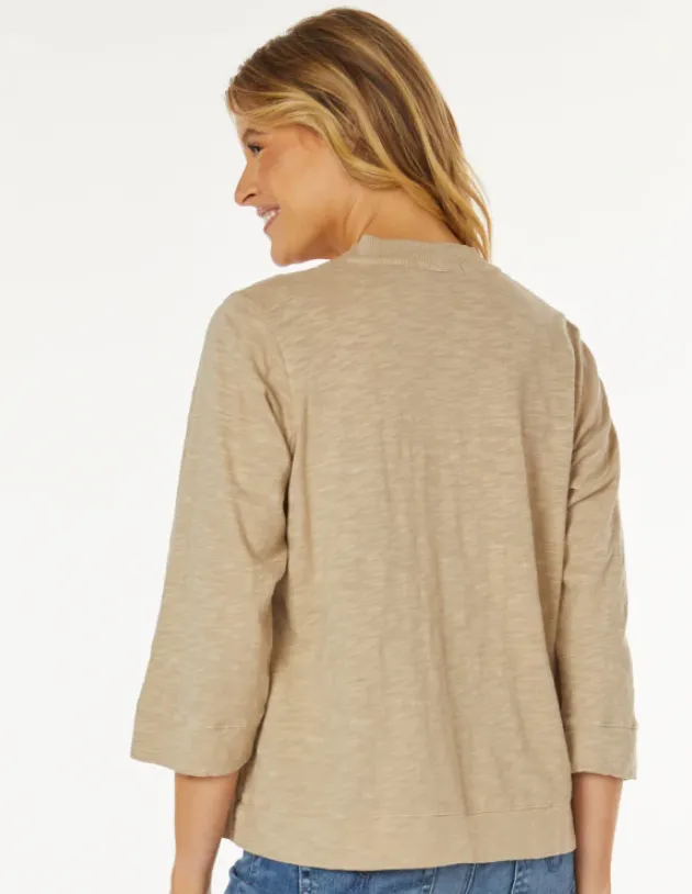 Easy 3/4 Sleeve Cardigan