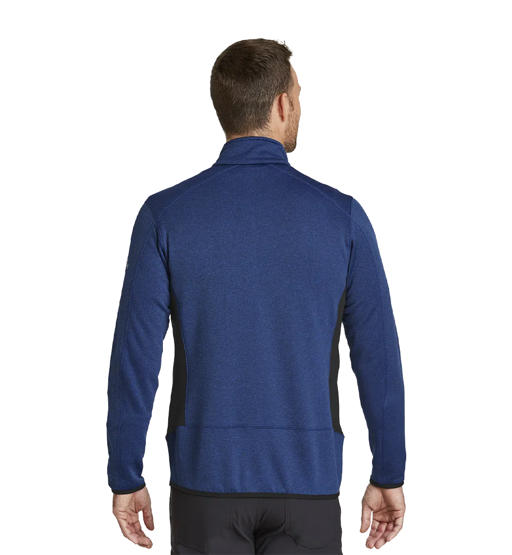 EDDIE BAUER Custom Men's Full-Zip Heather Stretch Fleece Jacket.