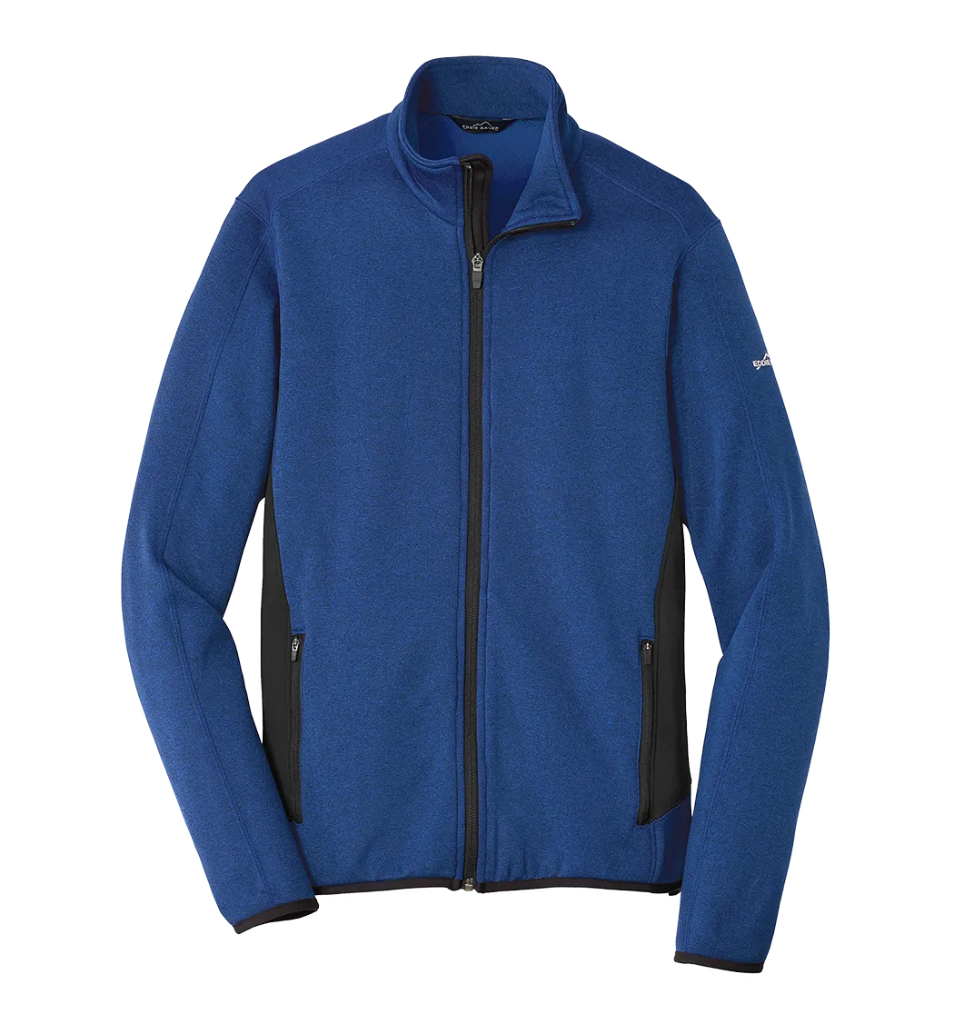 EDDIE BAUER Custom Men's Full-Zip Heather Stretch Fleece Jacket.