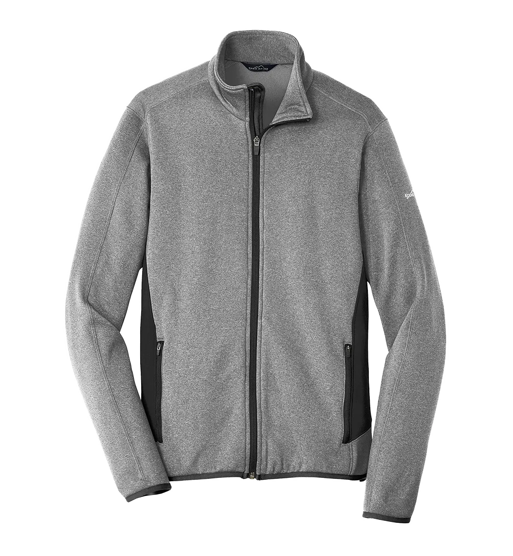 EDDIE BAUER Custom Men's Full-Zip Heather Stretch Fleece Jacket.