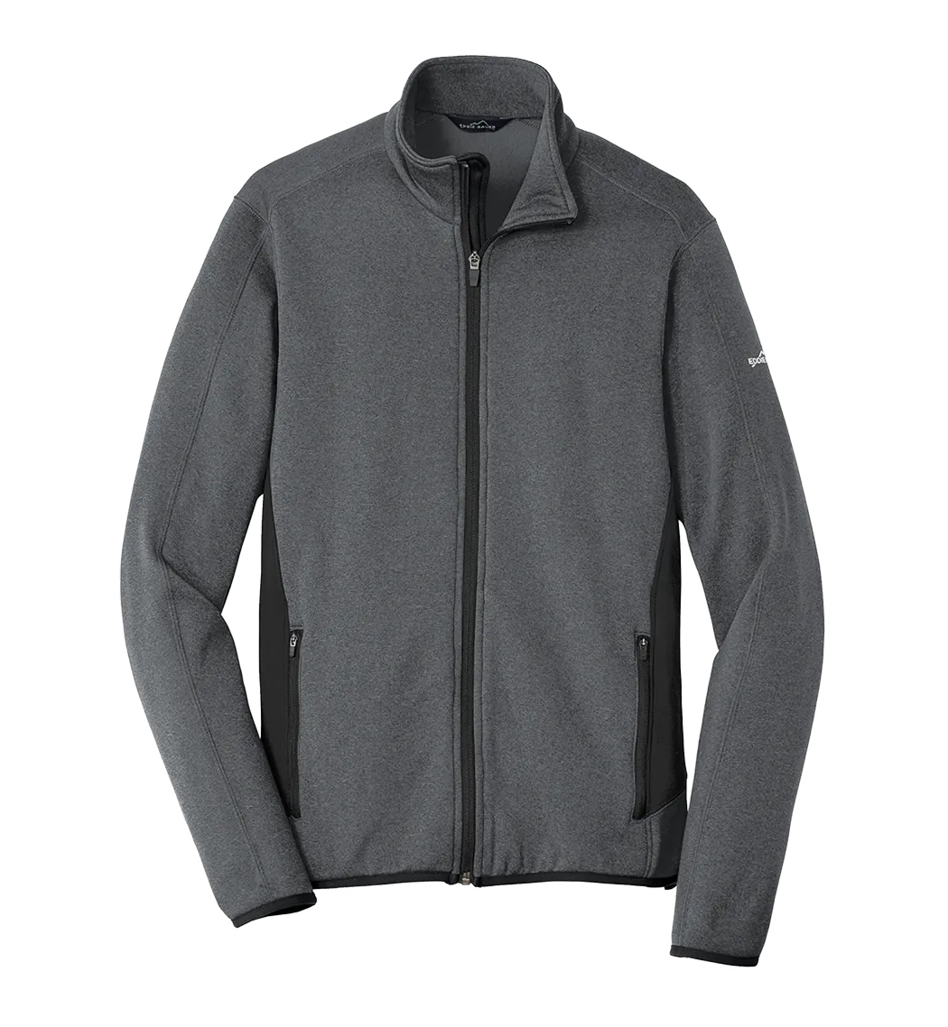 EDDIE BAUER Custom Men's Full-Zip Heather Stretch Fleece Jacket.