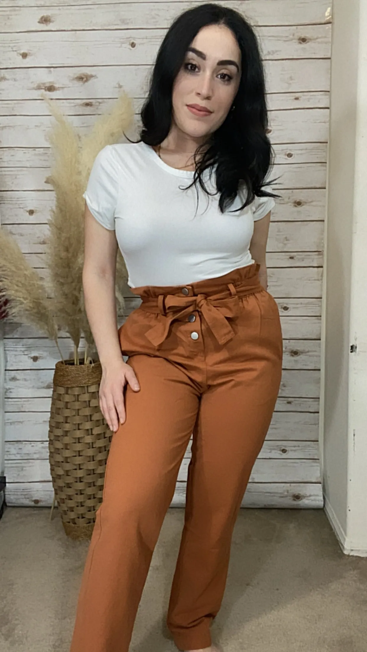 Emileen High Waist Rust Pants