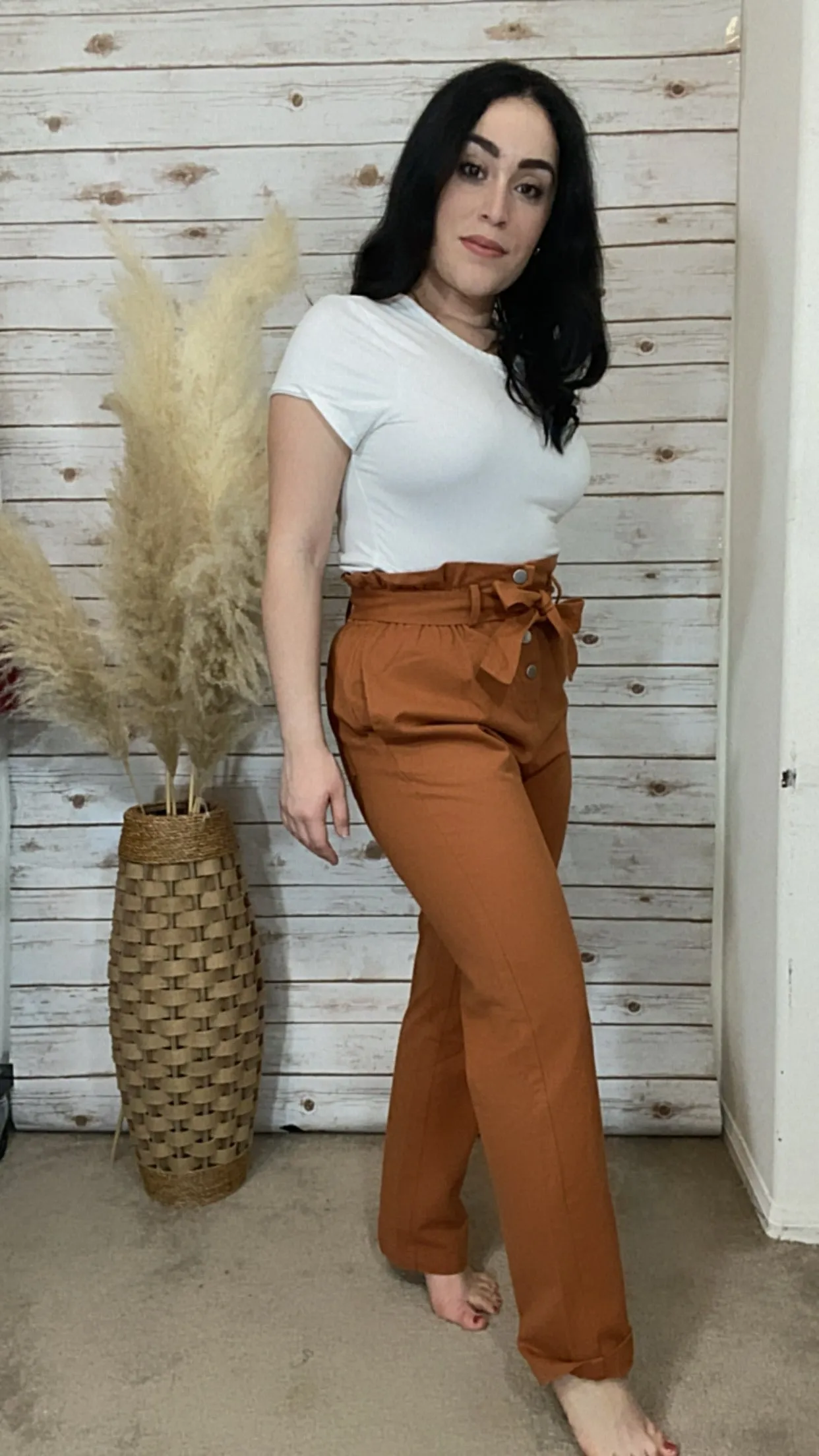 Emileen High Waist Rust Pants