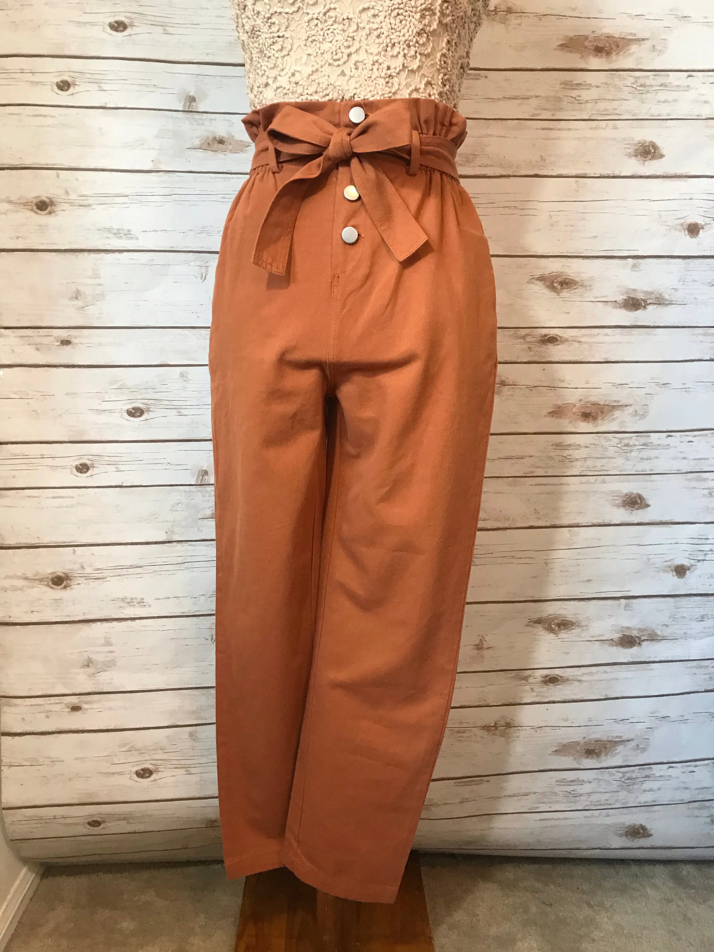 Emileen High Waist Rust Pants