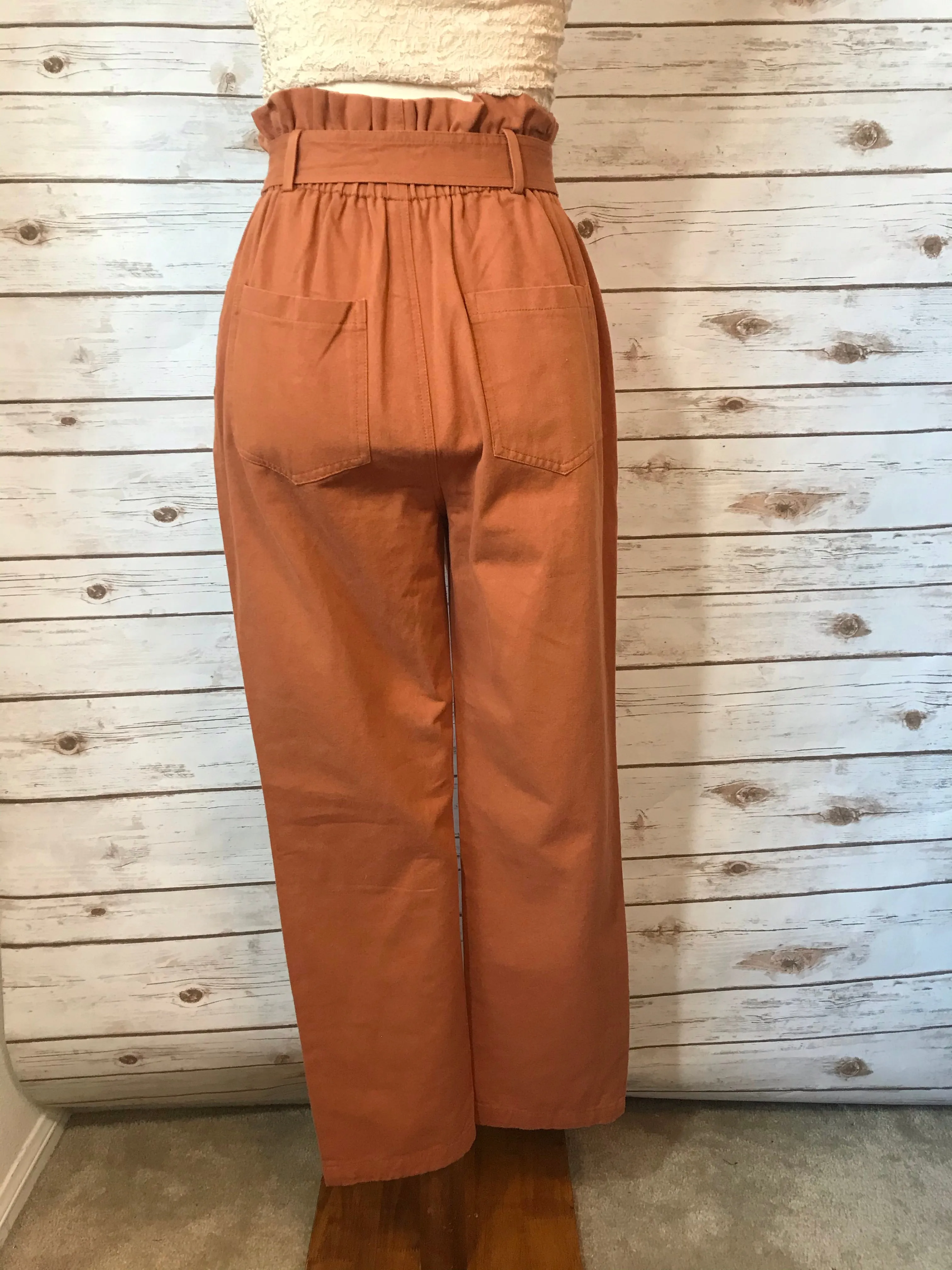 Emileen High Waist Rust Pants
