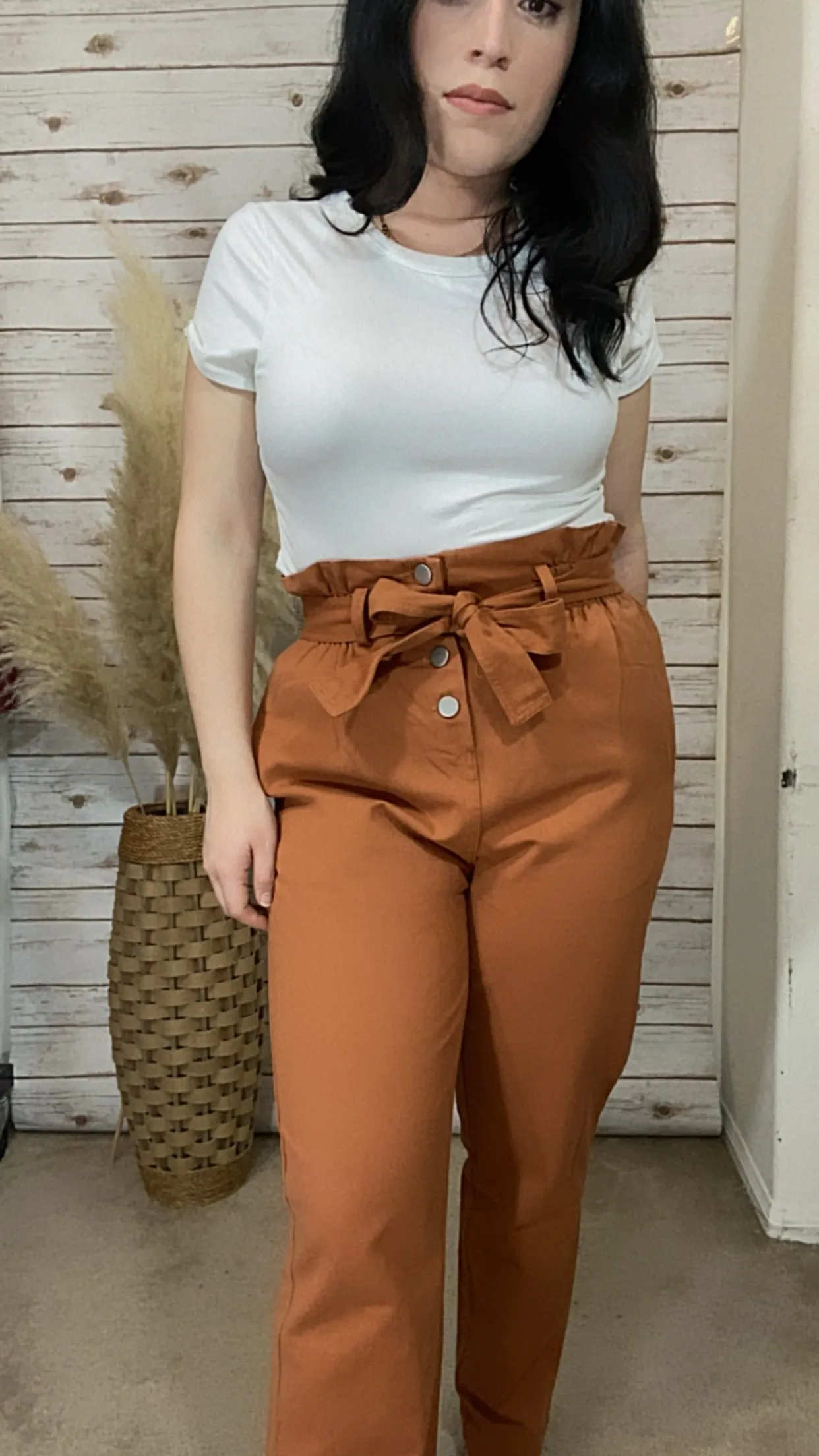 Emileen High Waist Rust Pants