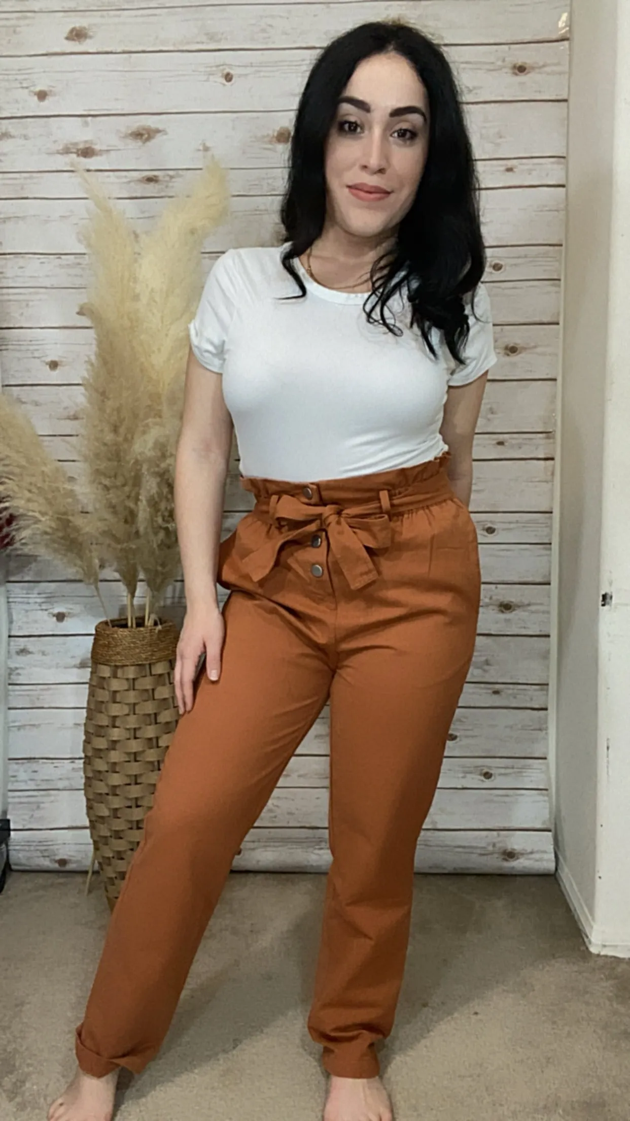 Emileen High Waist Rust Pants