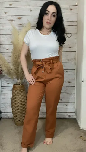 Emileen High Waist Rust Pants