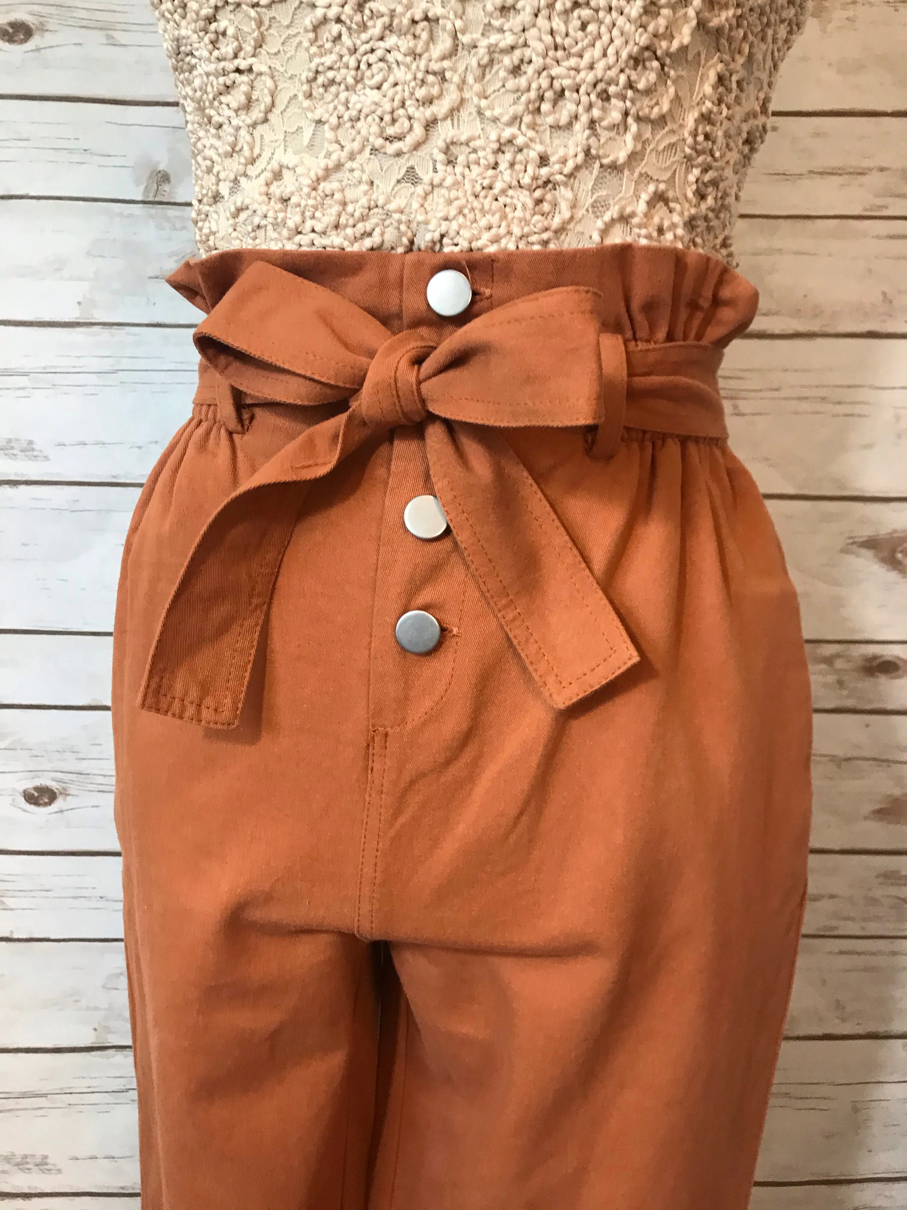 Emileen High Waist Rust Pants