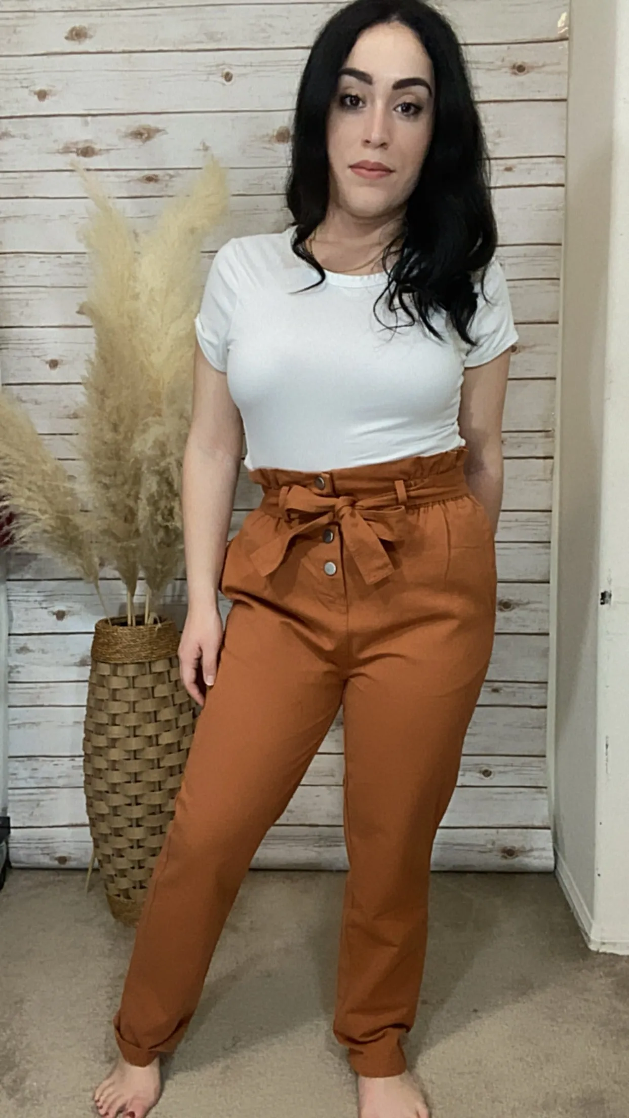 Emileen High Waist Rust Pants