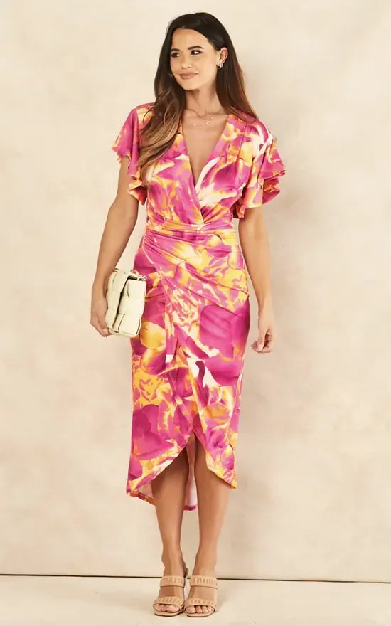 Forever Angel Sleeve Dress