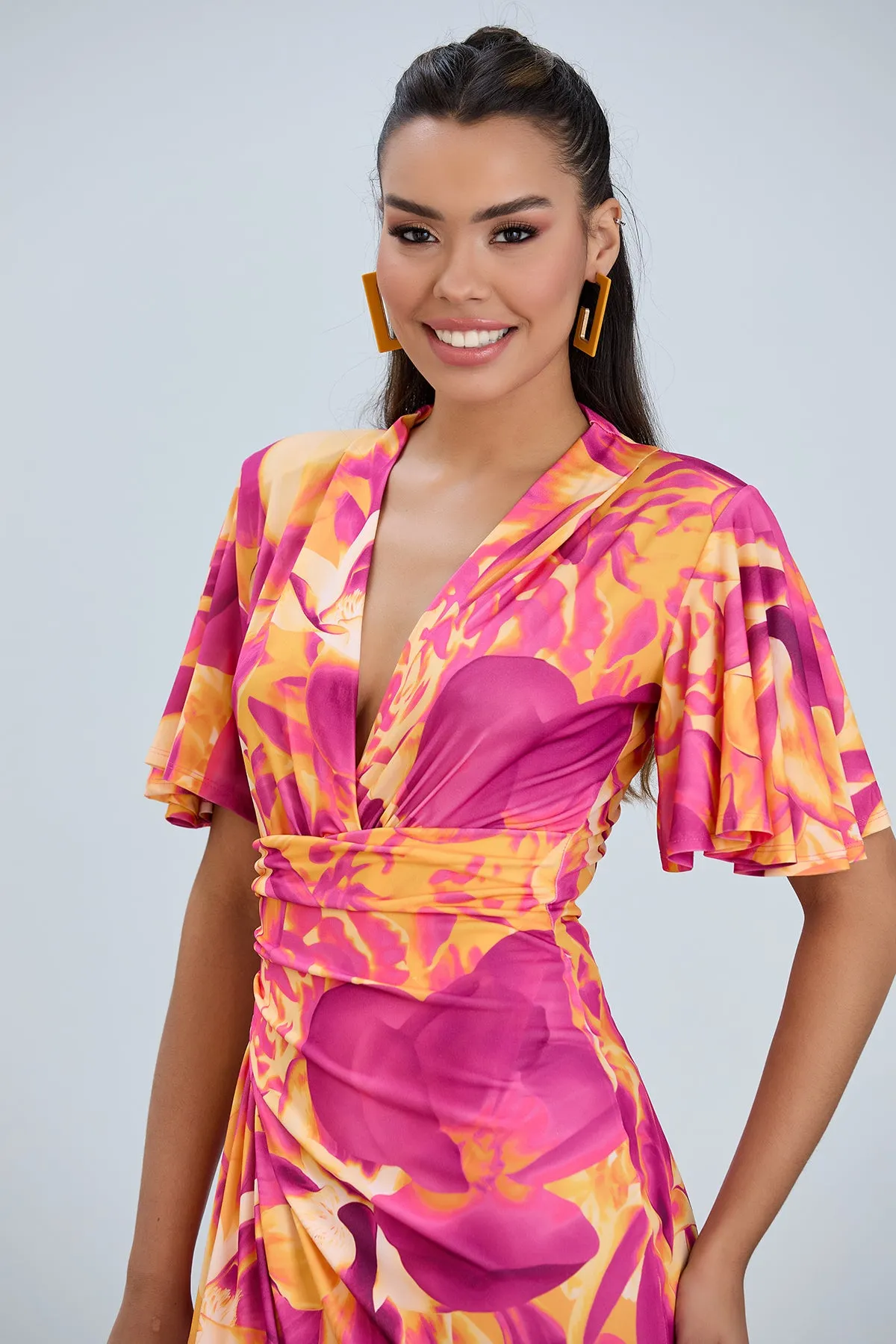 Forever Angel Sleeve Dress