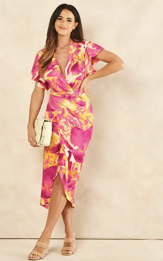 Forever Angel Sleeve Dress