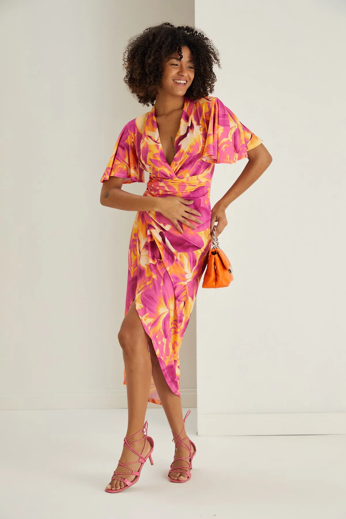 Forever Angel Sleeve Dress