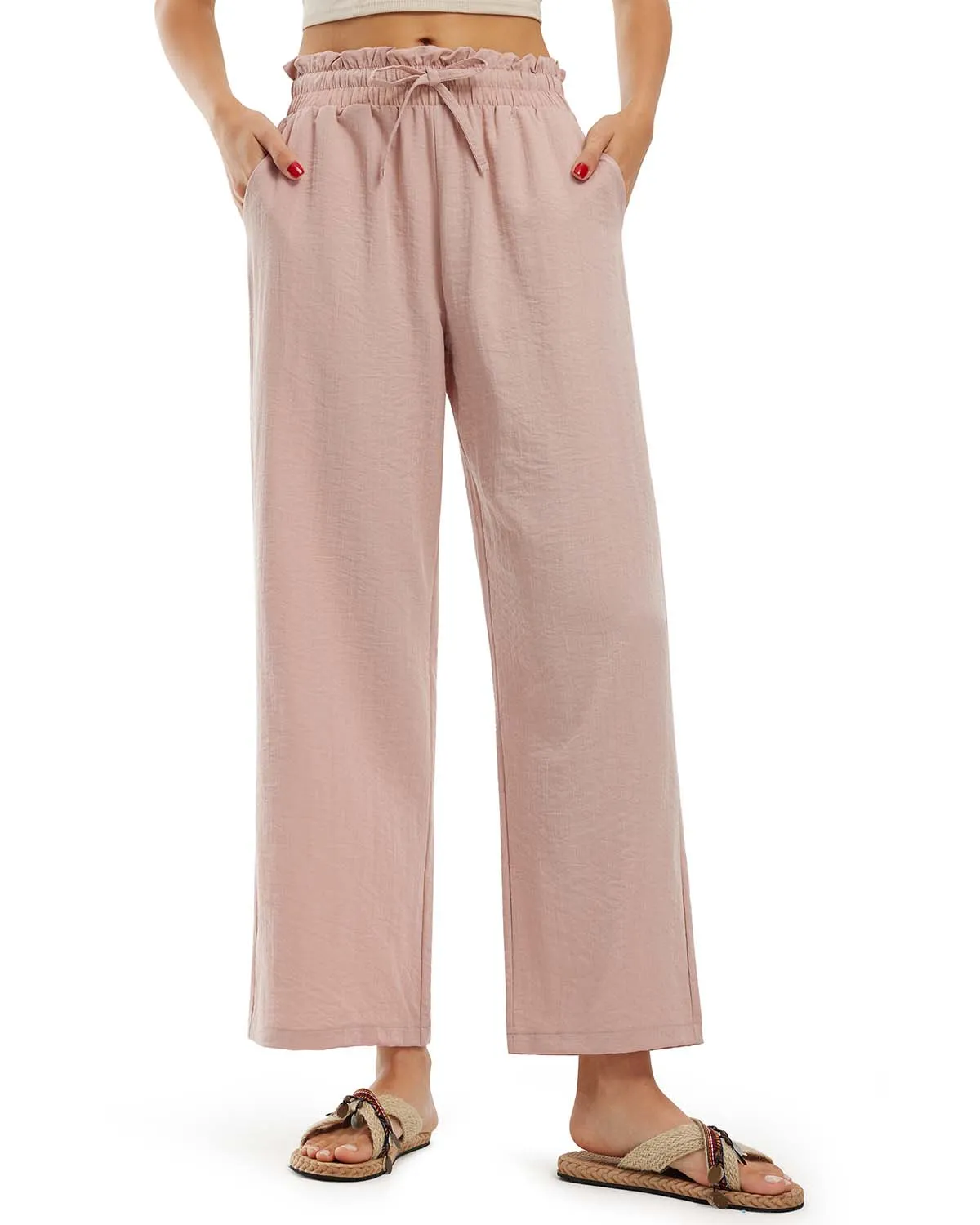 Libin Women's High Waist Casual Palazzo Pants