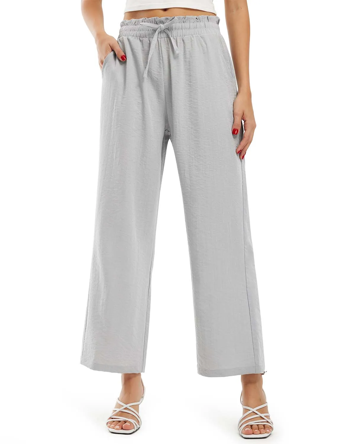Libin Women's High Waist Casual Palazzo Pants