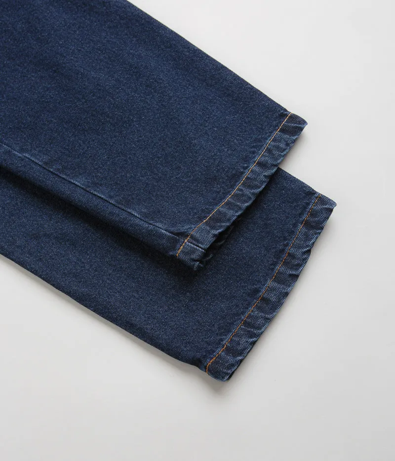 Magenta Loose Pants - Blue Denim