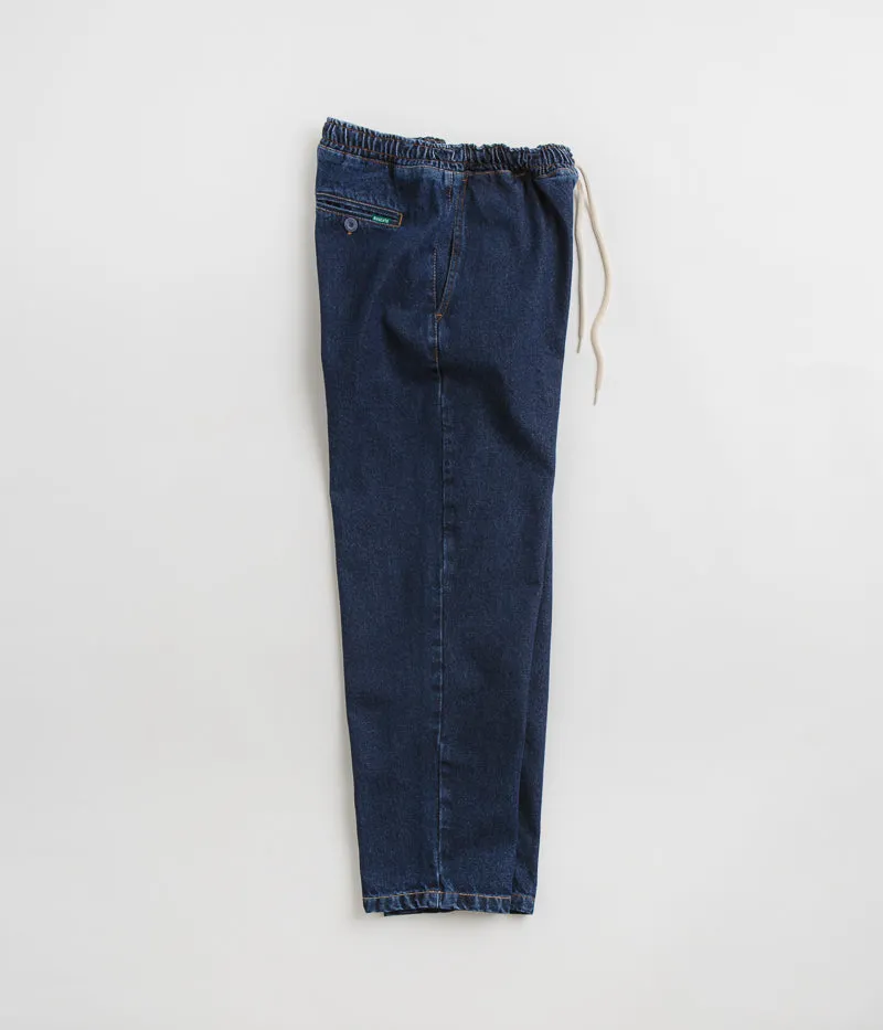 Magenta Loose Pants - Blue Denim