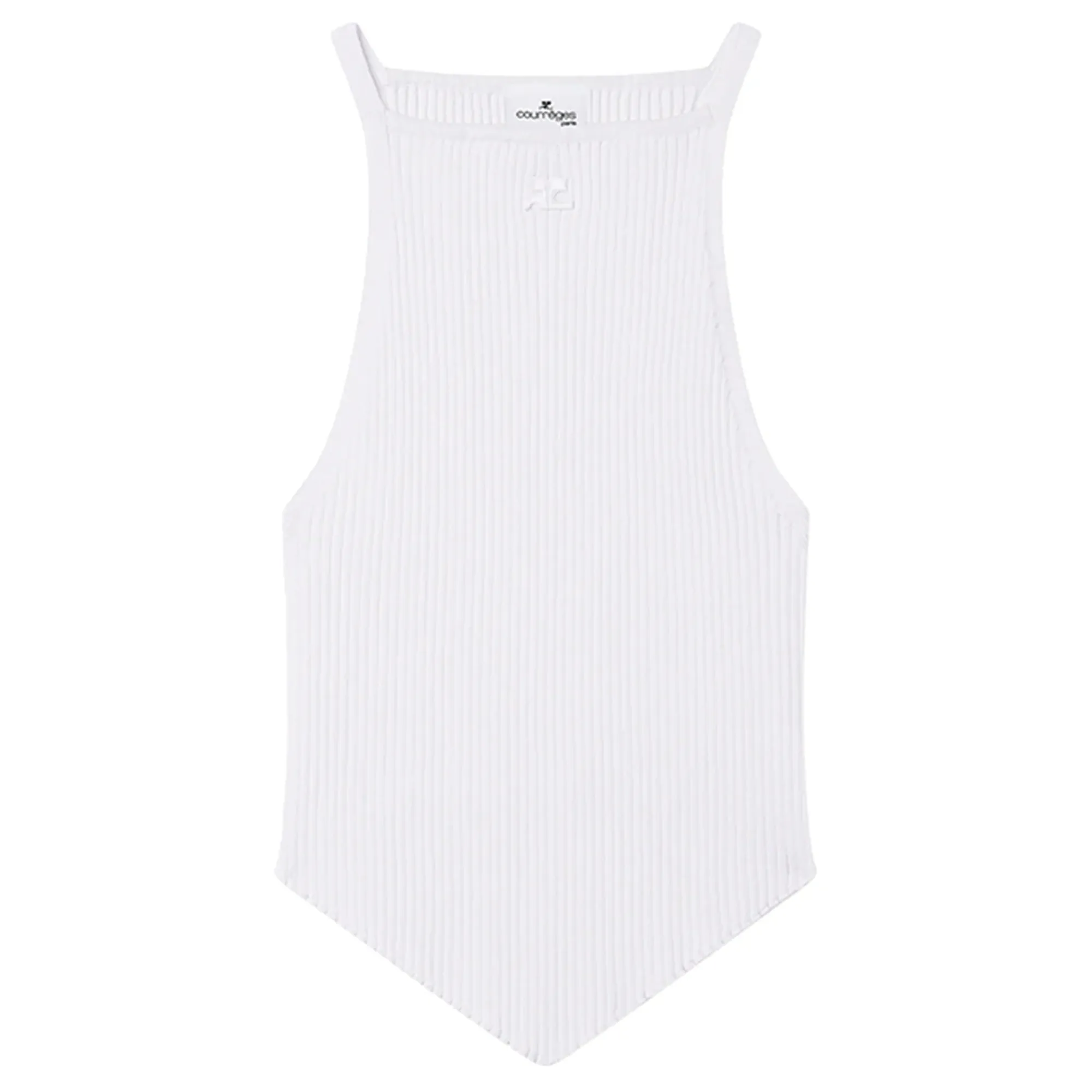 Rib Knit Pointy Tank Top