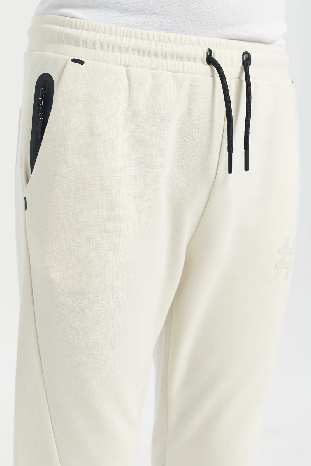 Senior Boys Cream Active Pants