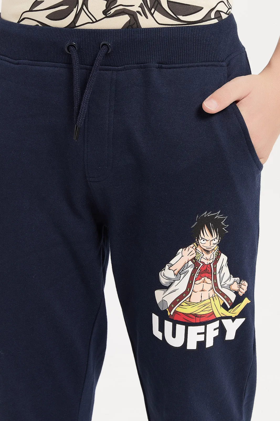 Senior Boys Navy One Piece Active Pants