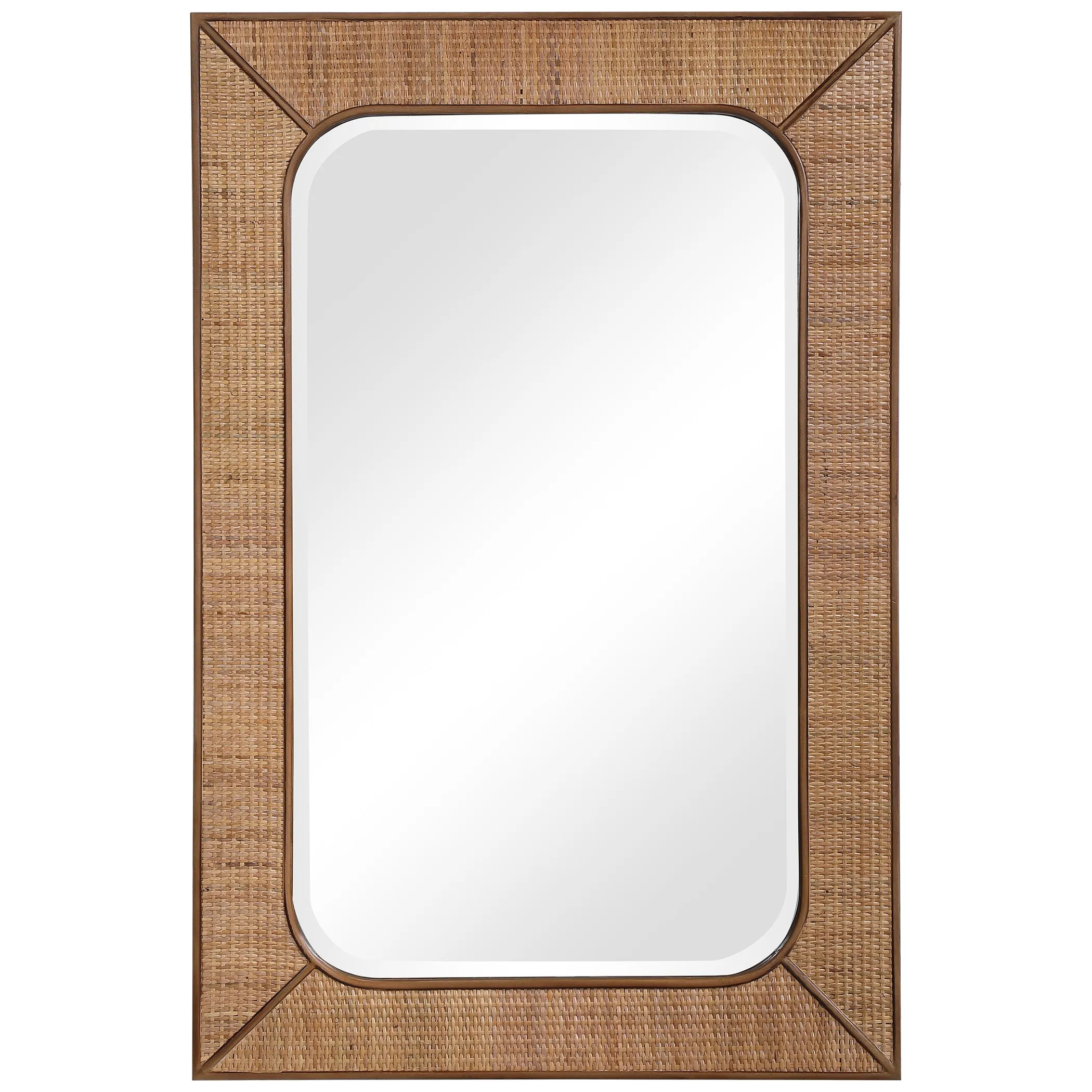 Uttermost Tahiti Rattan Mirror